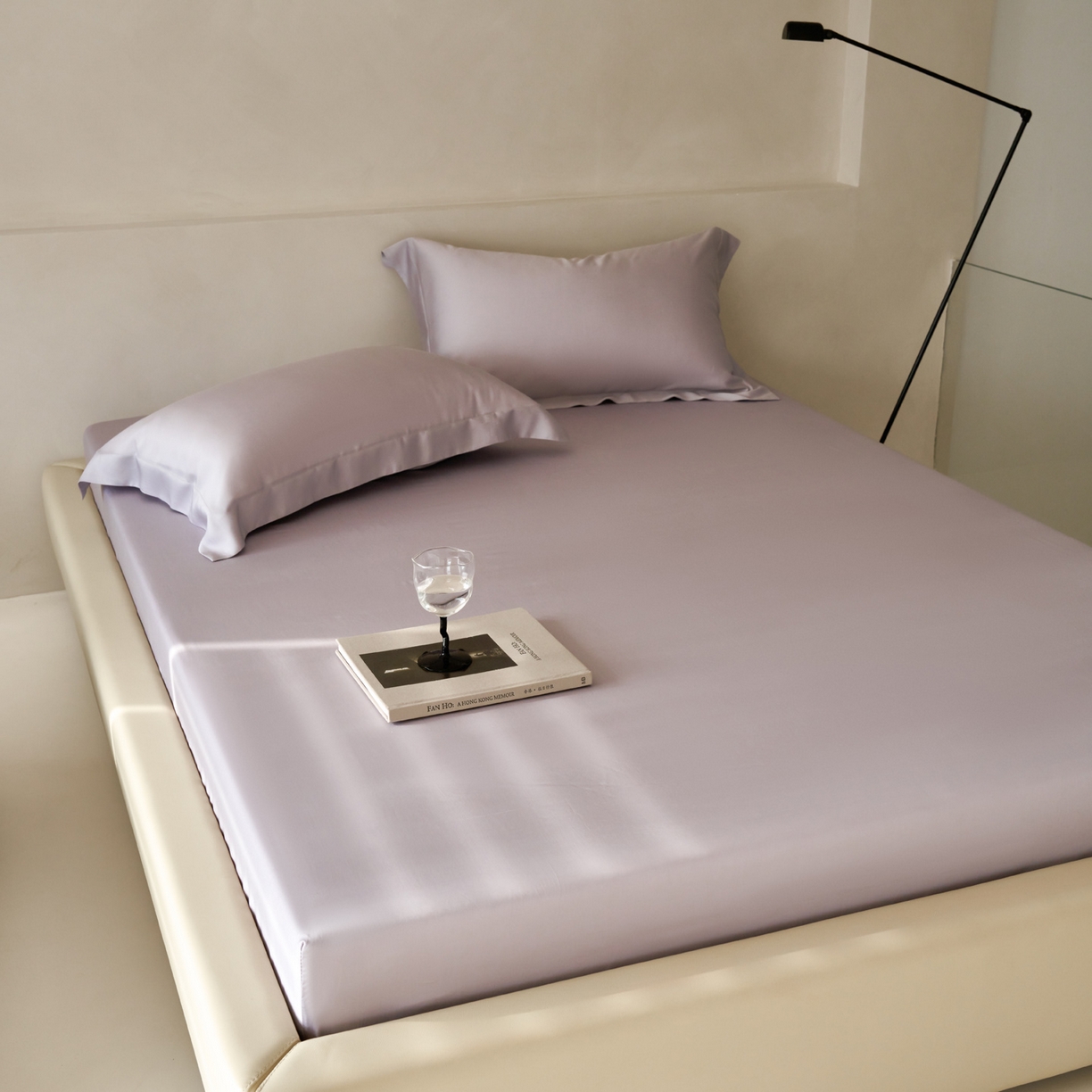 简纯主义 2026新款100S超细旦进口兰精天丝单床笠床笠单件 紫砂灰