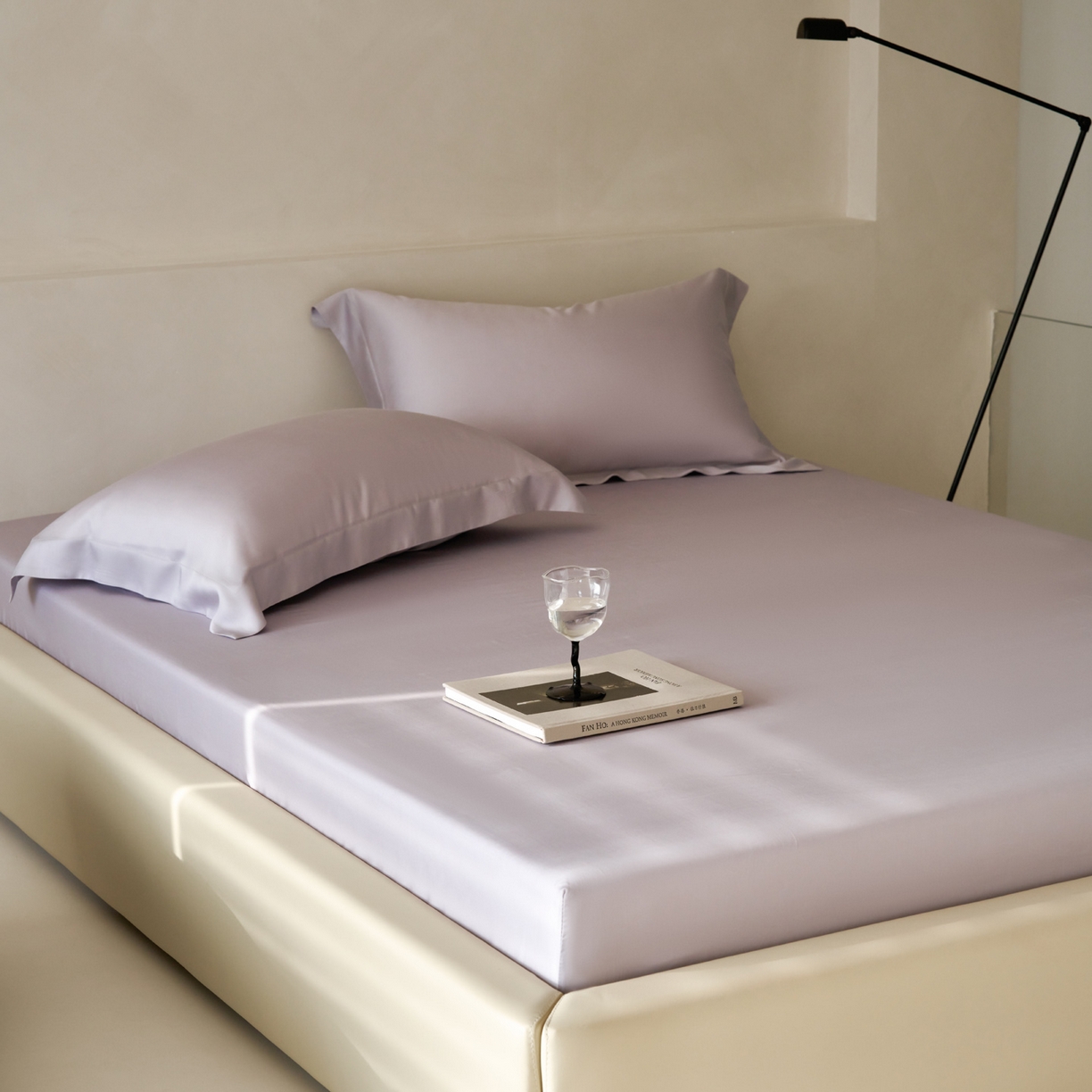 91家纺网 家纺一手货源 找家纺 简纯主义 2026新款100S超细旦进口兰精天丝单床笠床笠单件 紫砂灰