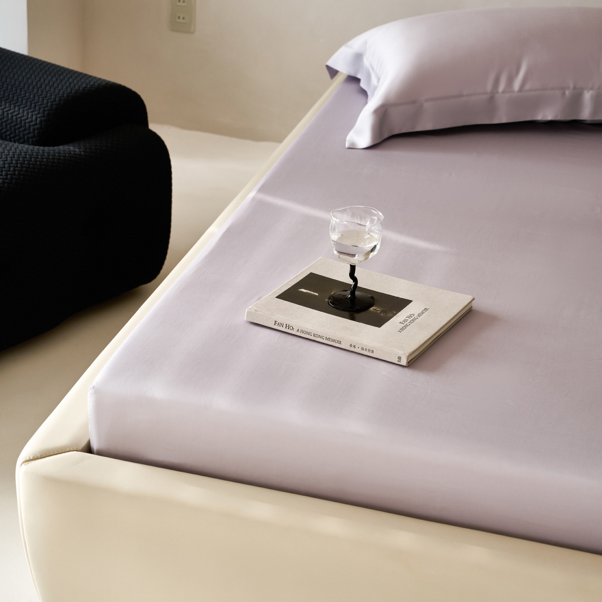 91家纺网 家纺一手货源 找家纺 简纯主义 2026新款100S超细旦进口兰精天丝单床笠床笠单件 紫砂灰