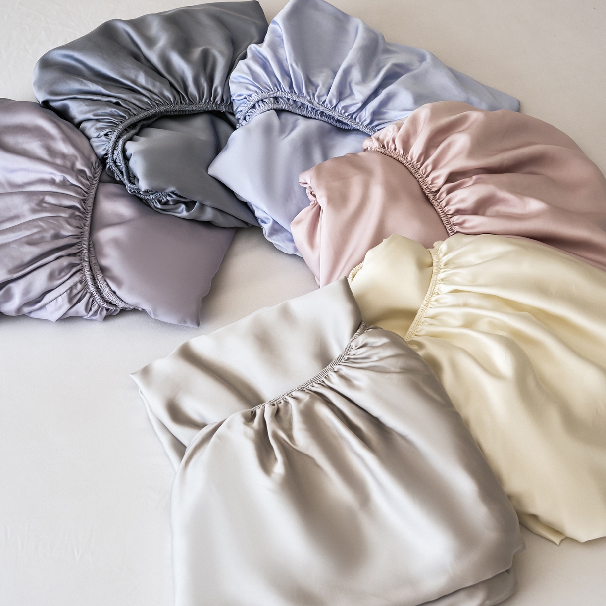 91家纺网 家纺一手货源 找家纺 简纯主义 2026新款100S超细旦进口兰精天丝单床笠床笠单件 组合图仅供展示-不可下单