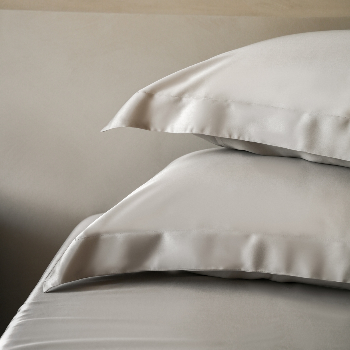 91家纺网 家纺一手货源 找家纺 （总）简纯主义 2026新款100S超细旦进口兰精天丝单枕套枕套单件