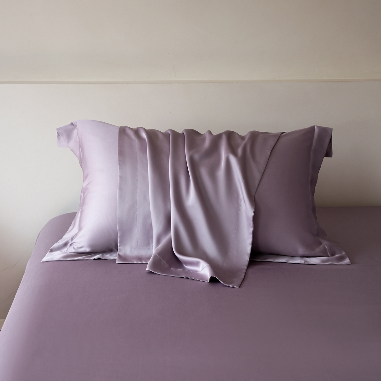 91家纺网 家纺一手货源 找家纺 （总）简纯主义 2026新款100S超细旦进口兰精天丝单枕套枕套单件