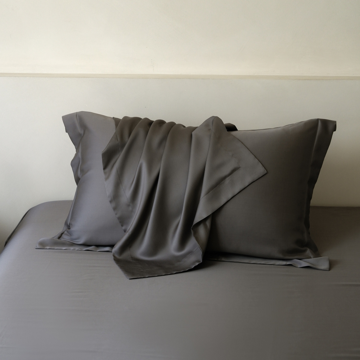 91家纺网 家纺一手货源 找家纺 （总）简纯主义 2026新款100S超细旦进口兰精天丝单枕套枕套单件