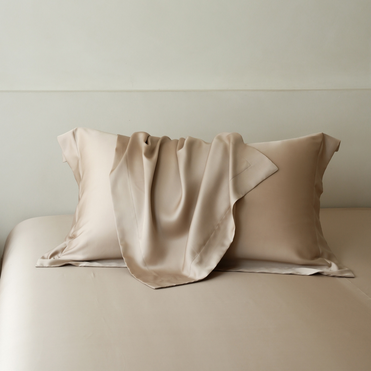 91家纺网 家纺一手货源 找家纺 （总）简纯主义 2026新款100S超细旦进口兰精天丝单枕套枕套单件