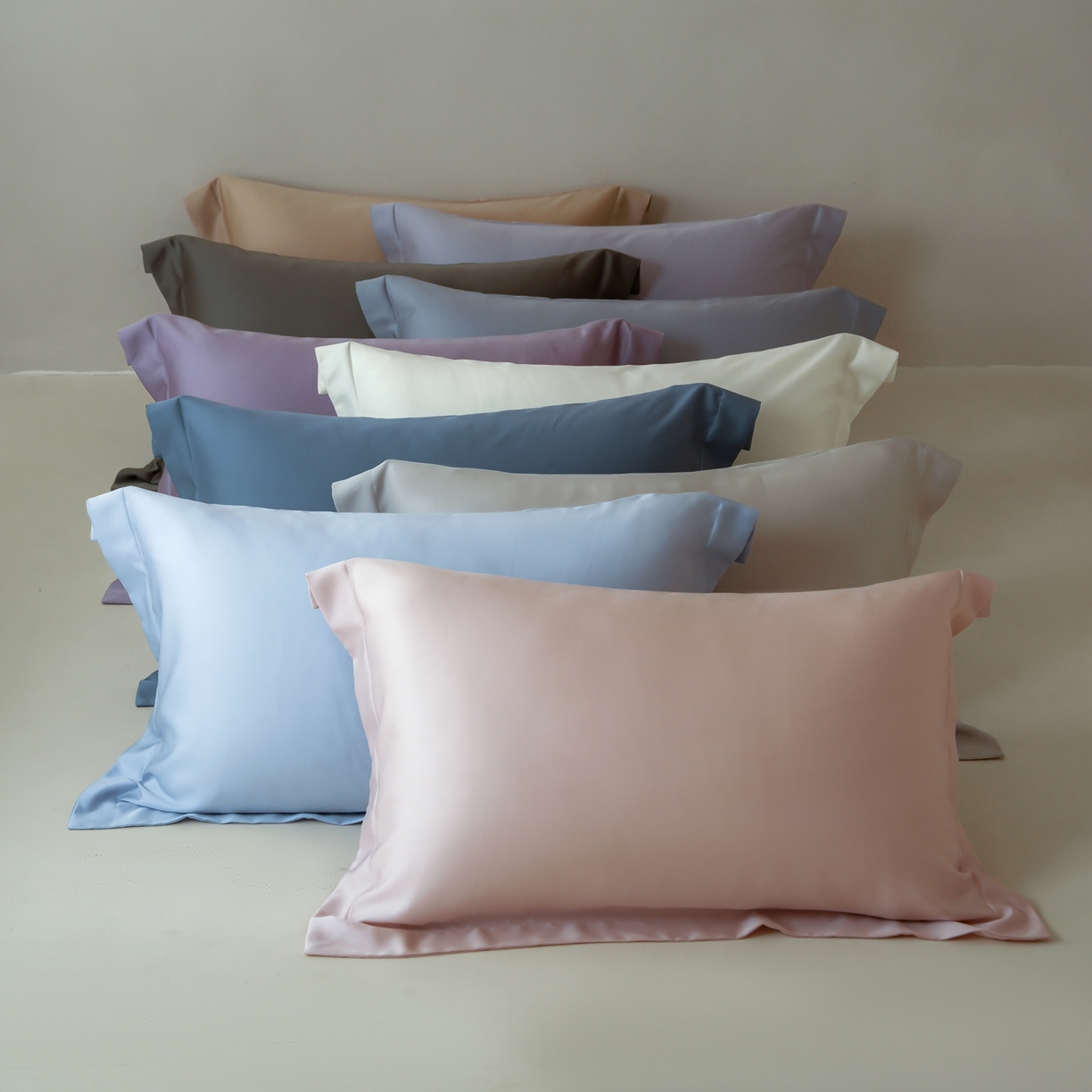 91家纺网 家纺一手货源 找家纺 （总）简纯主义 2026新款100S超细旦进口兰精天丝单枕套枕套单件