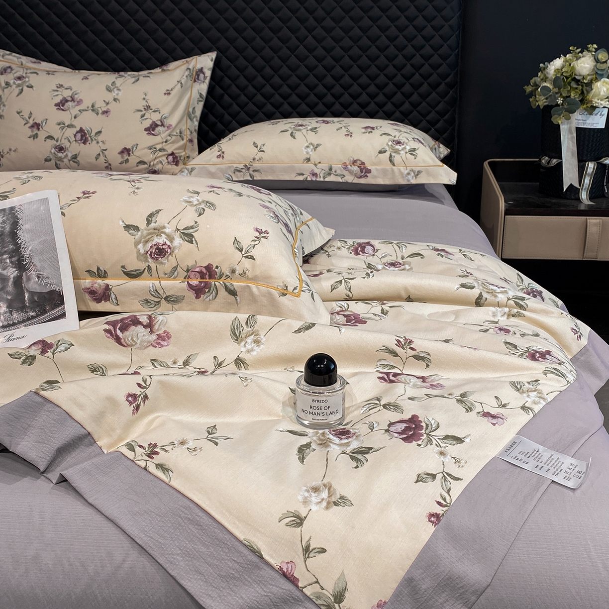 91家纺网 家纺一手货源 找家纺 佳品居 2026新款凉感天丝棉印花系列水洗真丝夏被四件套 安妮