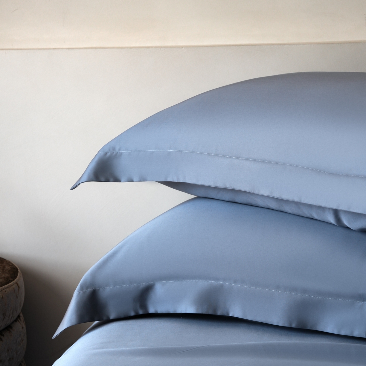 91家纺网 家纺一手货源 找家纺 简纯主义 2026新款100S超细旦进口兰精天丝单枕套枕套单件 太妃灰