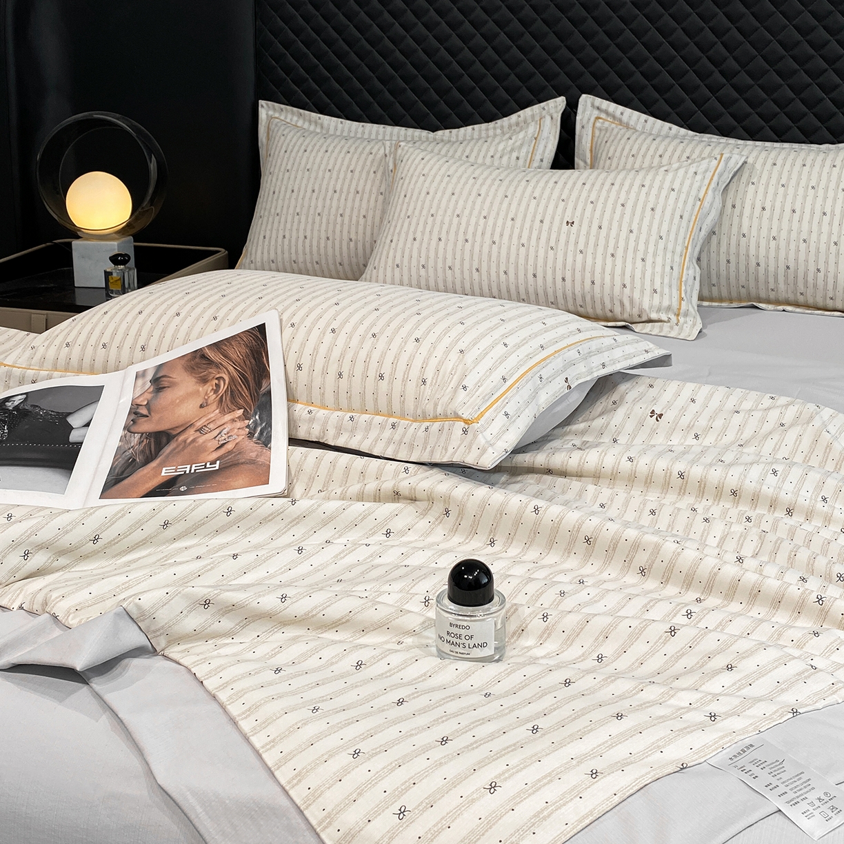 91家纺网 家纺一手货源 找家纺 佳品居 2026新款凉感天丝棉印花系列水洗真丝夏被四件套 蝴蝶梦