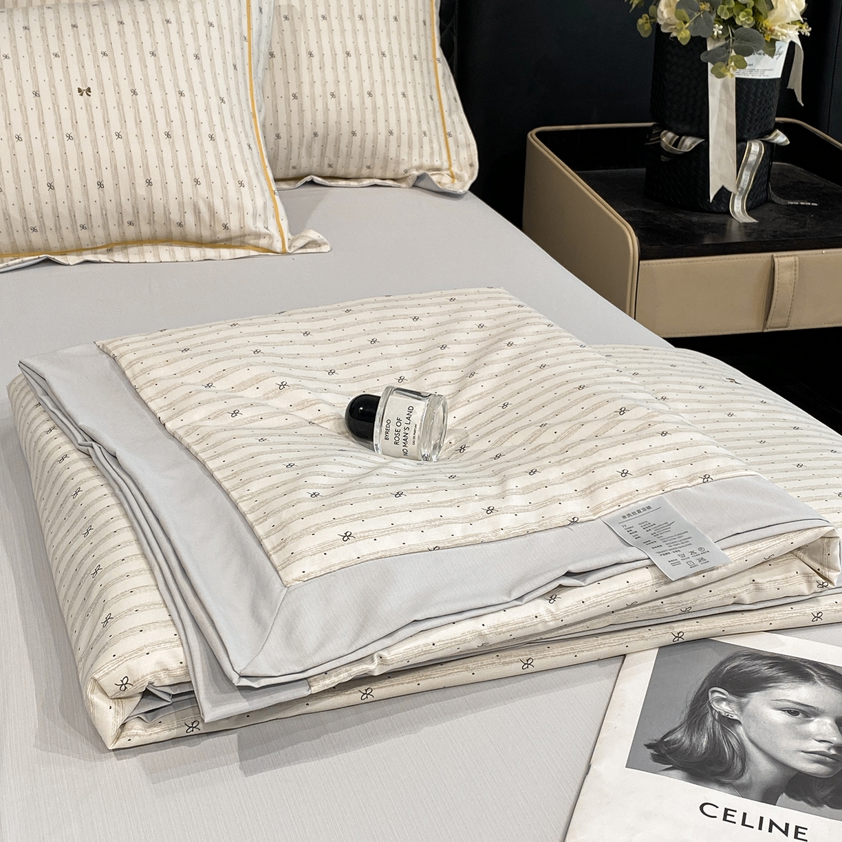 91家纺网 家纺一手货源 找家纺 佳品居 2026新款凉感天丝棉印花系列水洗真丝夏被四件套 蝴蝶梦