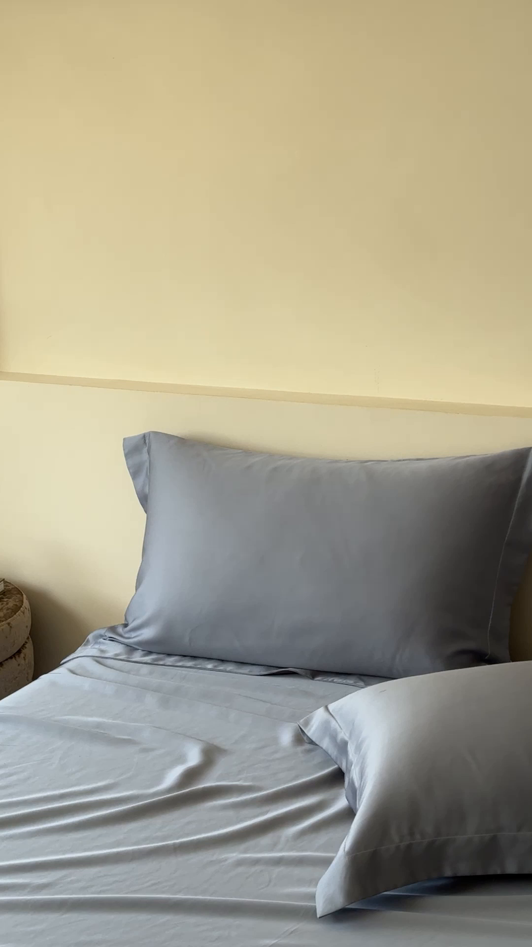 91家纺网 家纺一手货源 找家纺 简纯主义 2026新款100S超细旦进口兰精天丝单枕套枕套单件 太妃灰