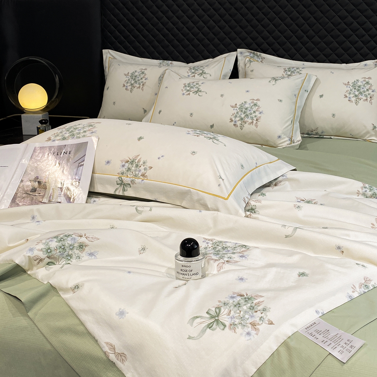 91家纺网 家纺一手货源 找家纺 佳品居 2026新款凉感天丝棉印花系列水洗真丝夏被四件套 花束