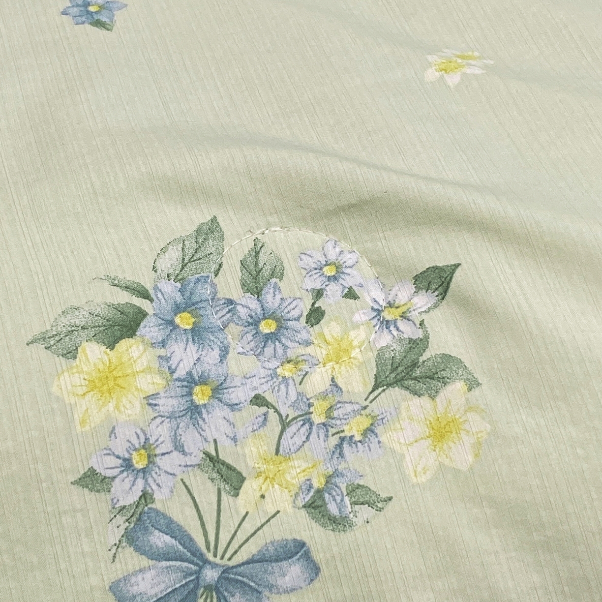 91家纺网 家纺一手货源 找家纺 佳品居 2026新款凉感天丝棉印花系列水洗真丝夏被四件套 花束-绿