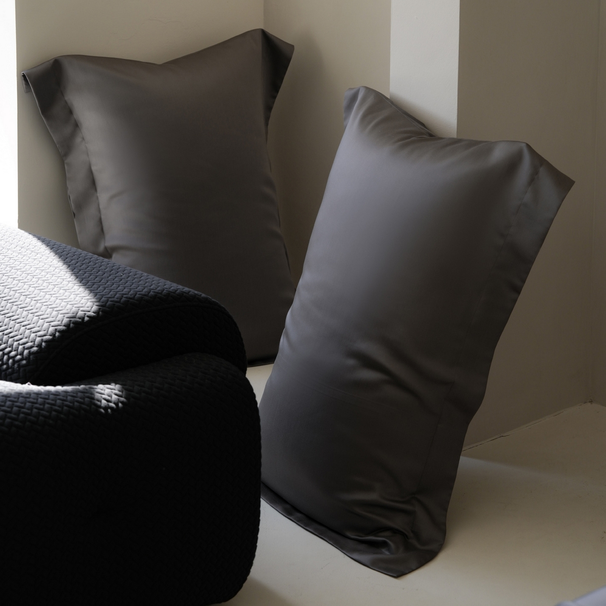 91家纺网 家纺一手货源 找家纺 简纯主义 2026新款100S超细旦进口兰精天丝单枕套枕套单件 雾迷