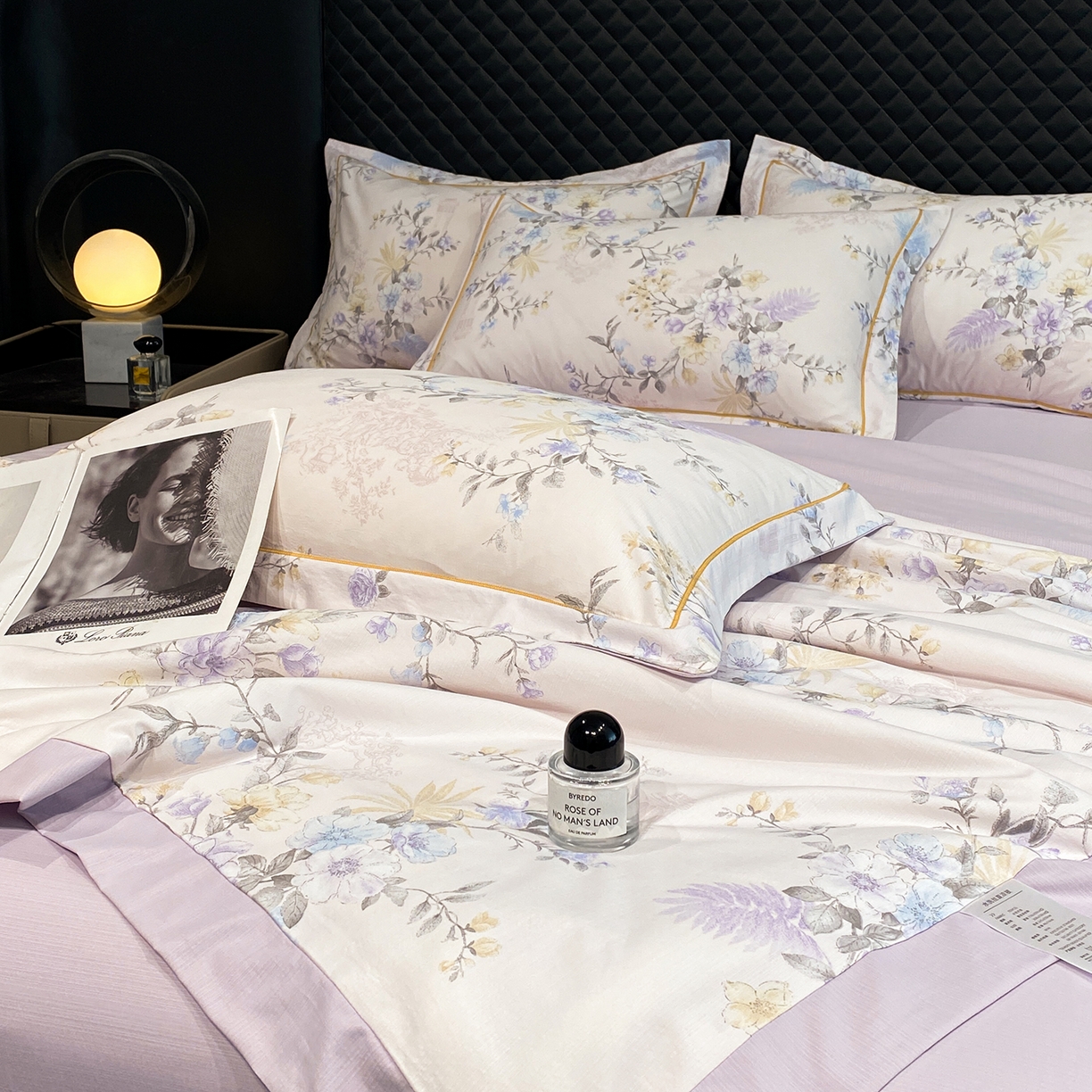 91家纺网 家纺一手货源 找家纺 佳品居 2026新款凉感天丝棉印花系列水洗真丝夏被四件套 华尔兹