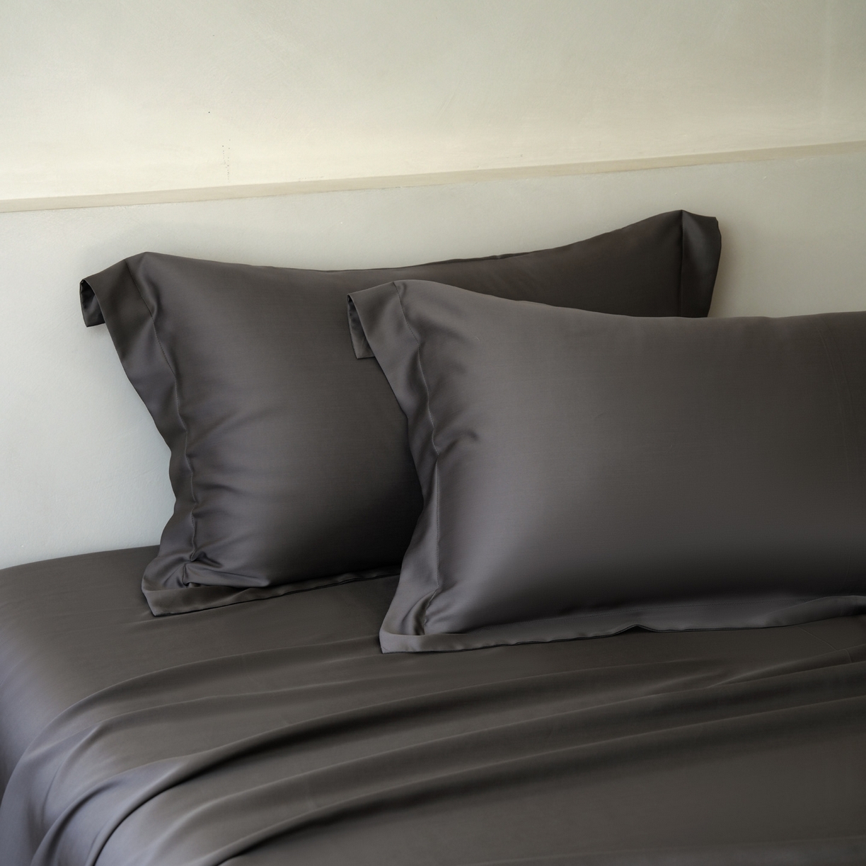 91家纺网 家纺一手货源 找家纺 简纯主义 2026新款100S超细旦进口兰精天丝单枕套枕套单件 雾迷