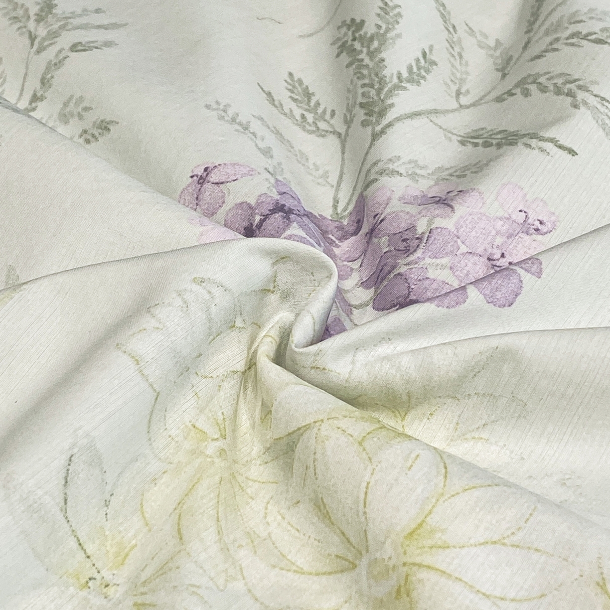 91家纺网 家纺一手货源 找家纺 佳品居 2026新款凉感天丝棉印花系列水洗真丝夏被四件套 绿野