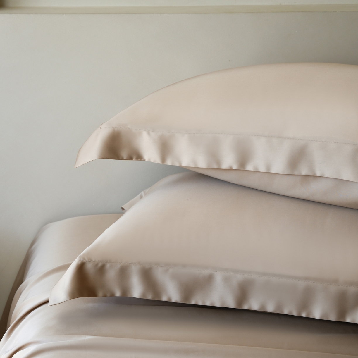 91家纺网 家纺一手货源 找家纺 简纯主义 2026新款100S超细旦进口兰精天丝单枕套枕套单件 新雅棕