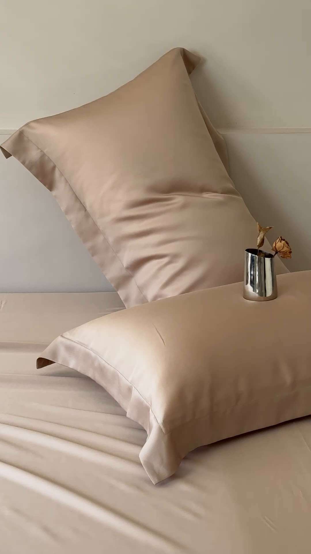 91家纺网 家纺一手货源 找家纺 简纯主义 2026新款100S超细旦进口兰精天丝单枕套枕套单件 新雅棕