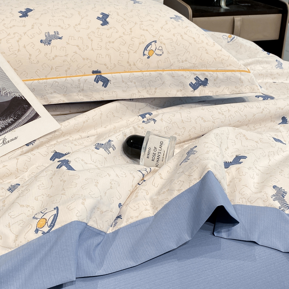 91家纺网 家纺一手货源 找家纺 佳品居 2026新款凉感天丝棉印花系列水洗真丝夏被四件套 马上有钱