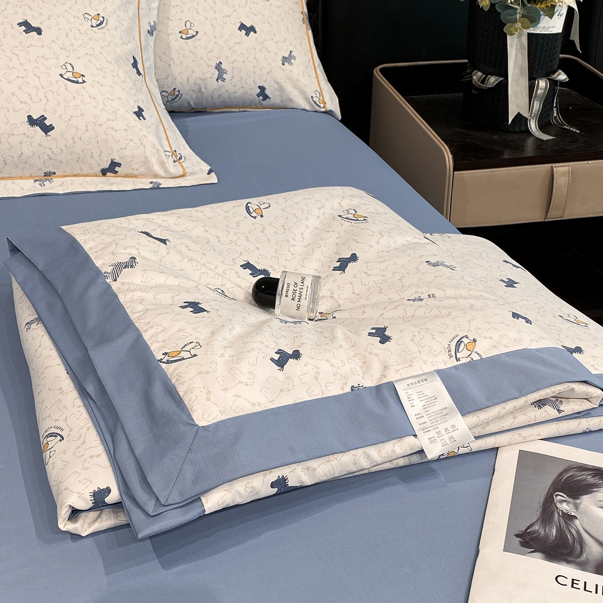 91家纺网 家纺一手货源 找家纺 佳品居 2026新款凉感天丝棉印花系列水洗真丝夏被四件套 马上有钱