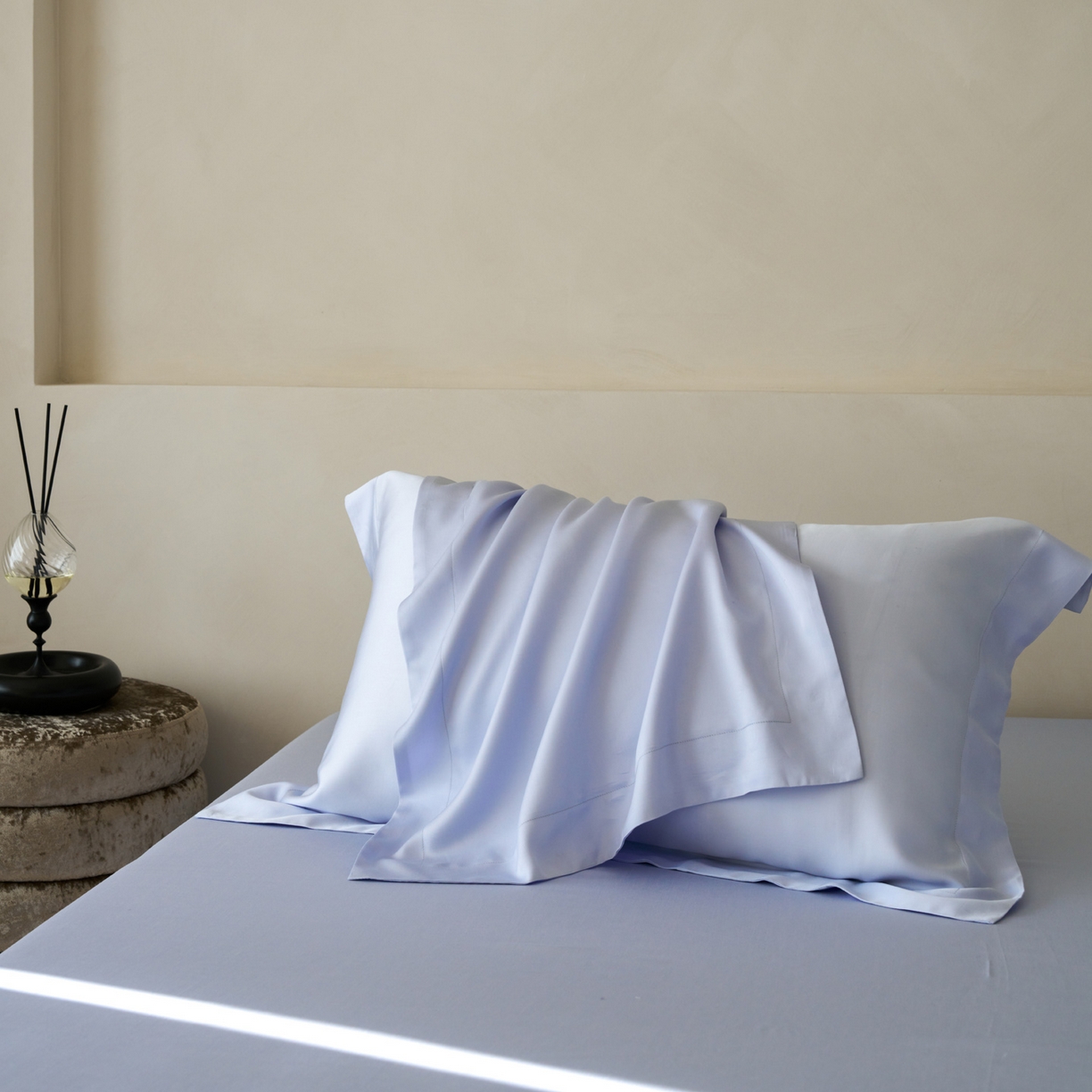 简纯主义 2026新款100S超细旦进口兰精天丝单枕套枕套单件 云醉了