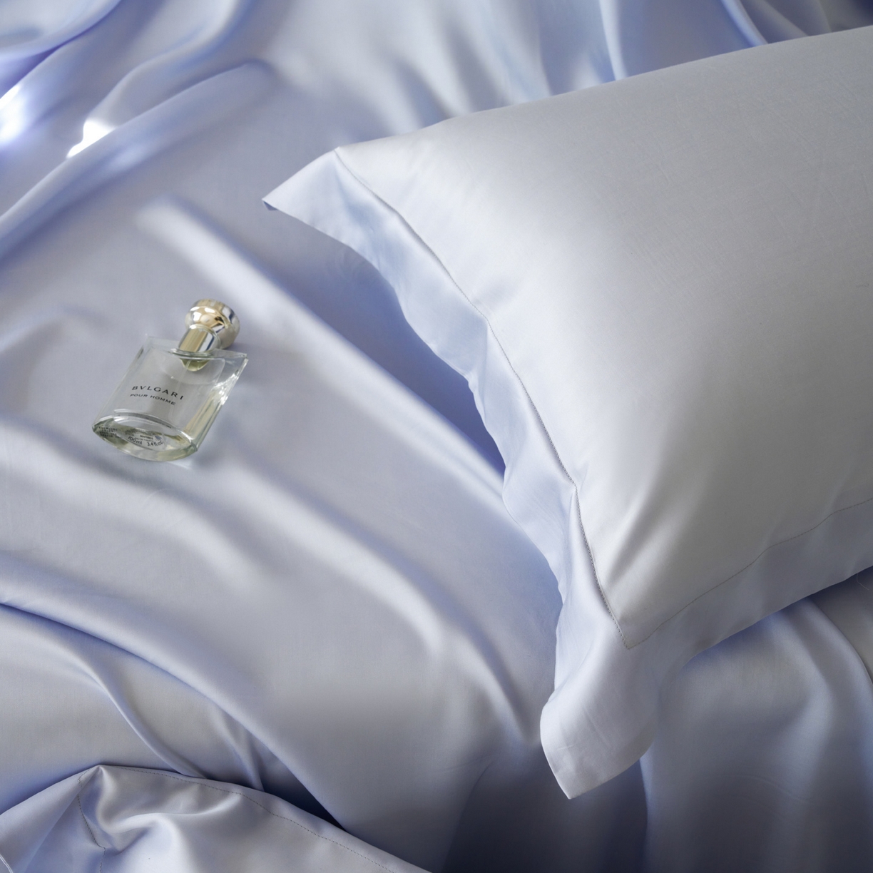 91家纺网 家纺一手货源 找家纺 简纯主义 2026新款100S超细旦进口兰精天丝单枕套枕套单件 云醉了