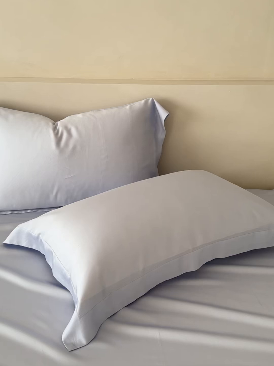 91家纺网 家纺一手货源 找家纺 简纯主义 2026新款100S超细旦进口兰精天丝单枕套枕套单件 云醉了