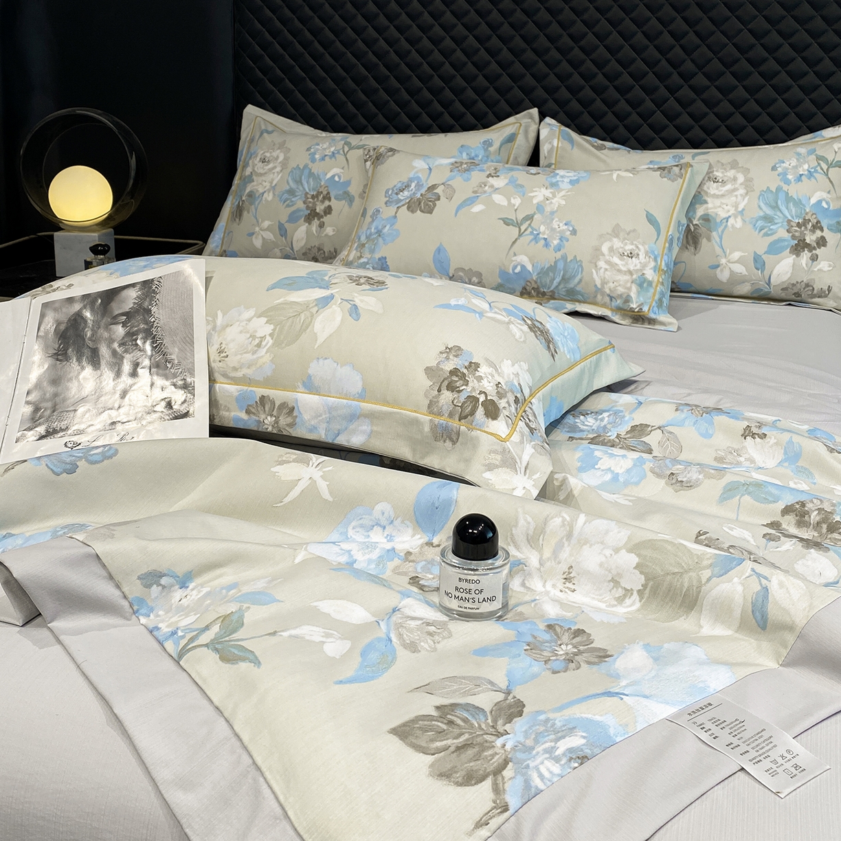 91家纺网 家纺一手货源 找家纺 佳品居 2026新款凉感天丝棉印花系列水洗真丝夏被四件套 南齐