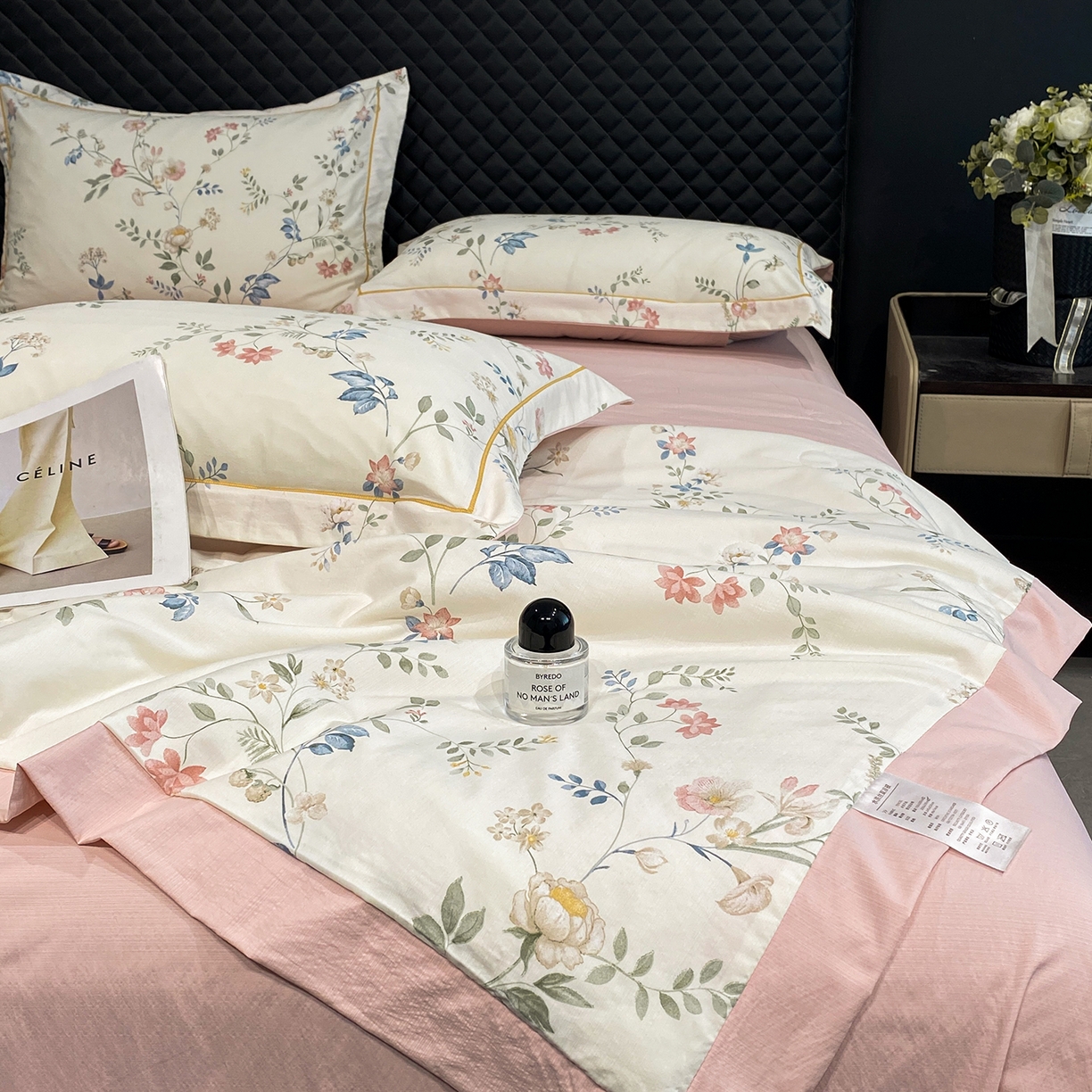 91家纺网 家纺一手货源 找家纺 佳品居 2026新款凉感天丝棉印花系列水洗真丝夏被四件套 未央