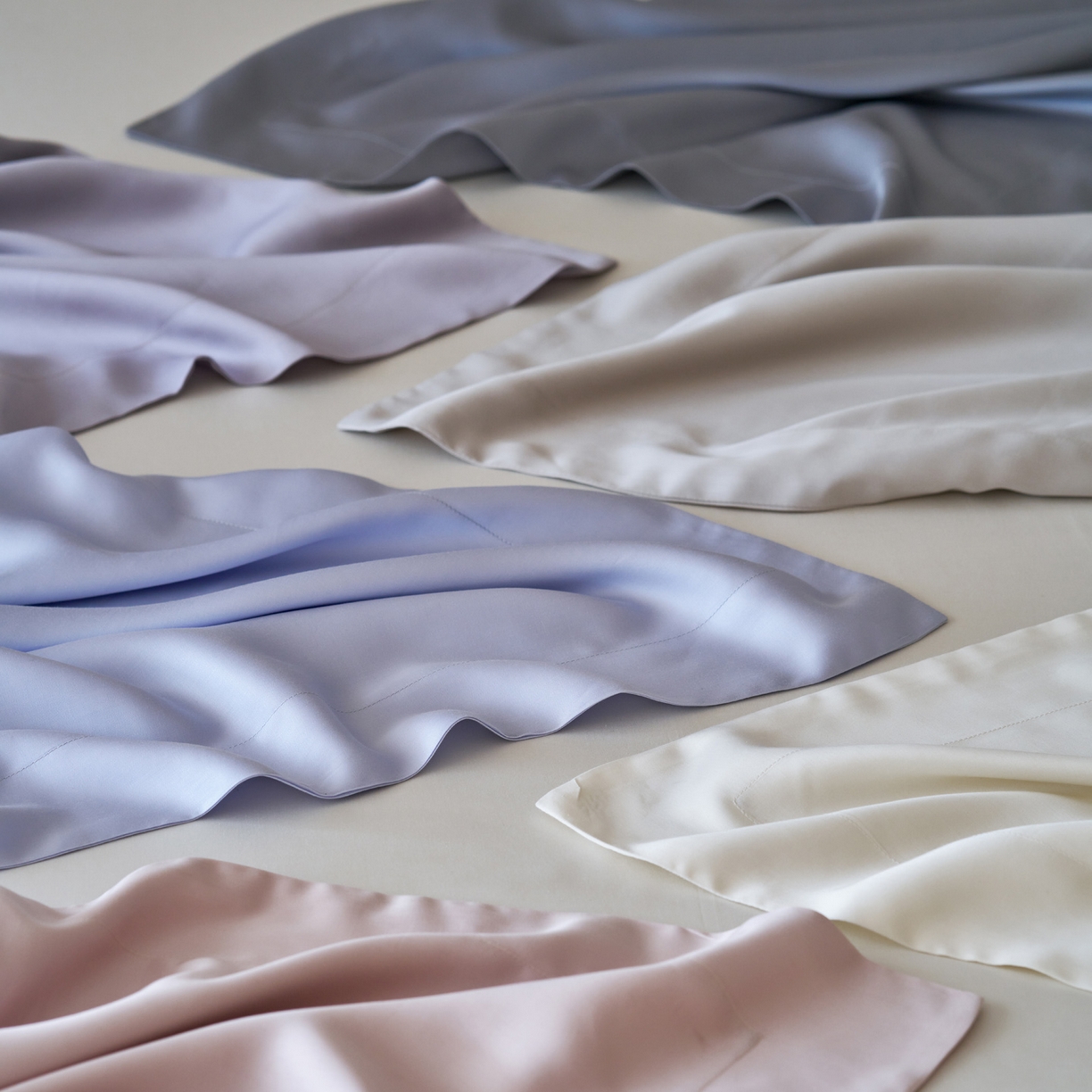 91家纺网 家纺一手货源 找家纺 简纯主义 2026新款100S超细旦进口兰精天丝单枕套枕套单件 组合图仅供展示-不可下单