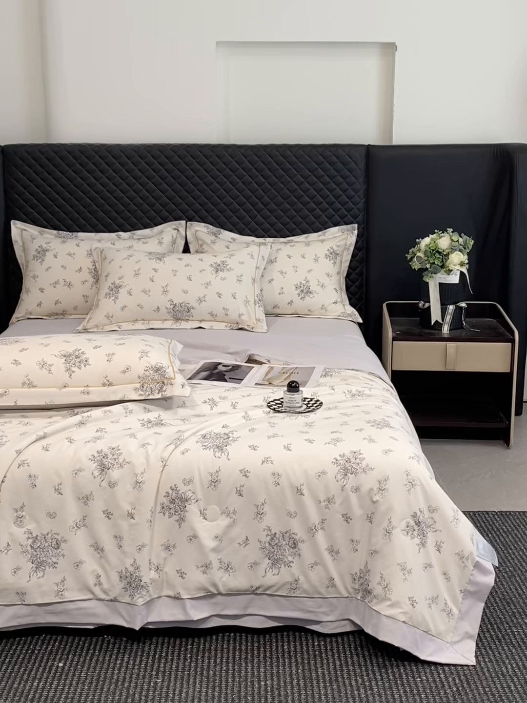 91家纺网 家纺一手货源 找家纺 佳品居 2026新款凉感天丝棉印花系列水洗真丝夏被四件套 南洋假日