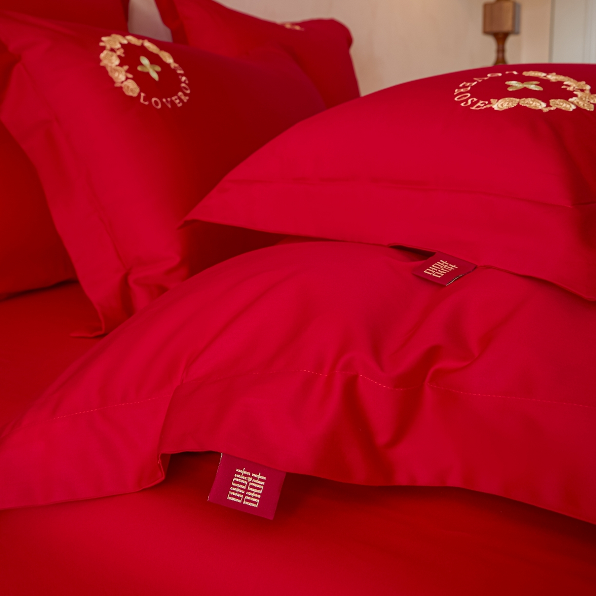 91家纺网 家纺一手货源 找家纺 东方合美（原：皇家传奇） 2026新款长绒棉轻奢婚庆四件套 路易之恋