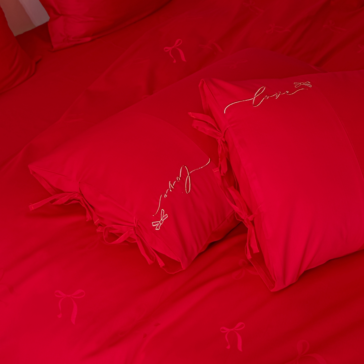 91家纺网 家纺一手货源 找家纺 东方合美（原：皇家传奇） 2026新款长绒棉轻奢婚庆四件套 爱予