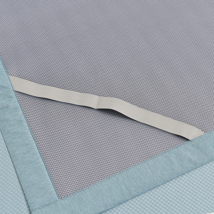 91家纺网 家纺一手货源 找家纺 小牛席业 2026新款迪恩冷感豆豆席凉席席子系列 迪恩冷感豆豆席-蓝色