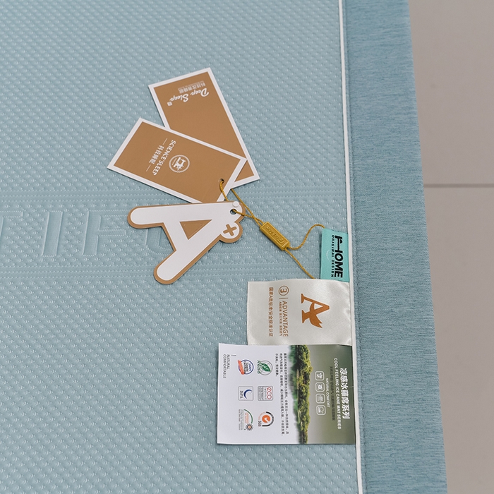 91家纺网 家纺一手货源 找家纺 小牛席业 2026新款迪恩冷感豆豆席凉席席子系列 迪恩冷感豆豆席-蓝色