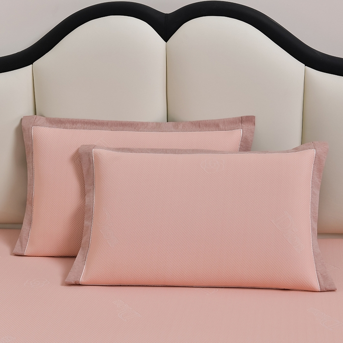 91家纺网 家纺一手货源 找家纺 小牛席业 2026新款迪恩冷感豆豆席凉席席子系列 迪恩冷感豆豆席-粉色