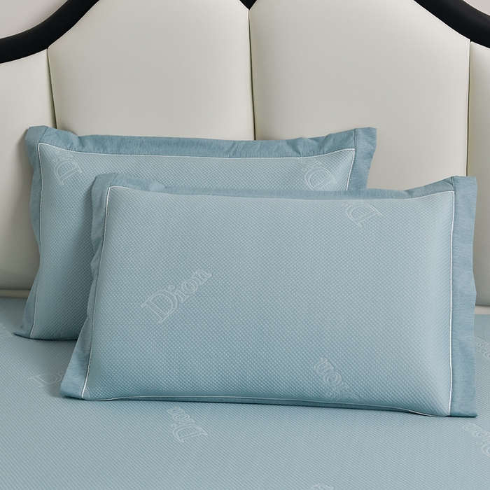 91家纺网 家纺一手货源 找家纺 小牛席业 2026新款迪恩冷感豆豆席凉席席子系列 迪恩冷感豆豆席-蓝色