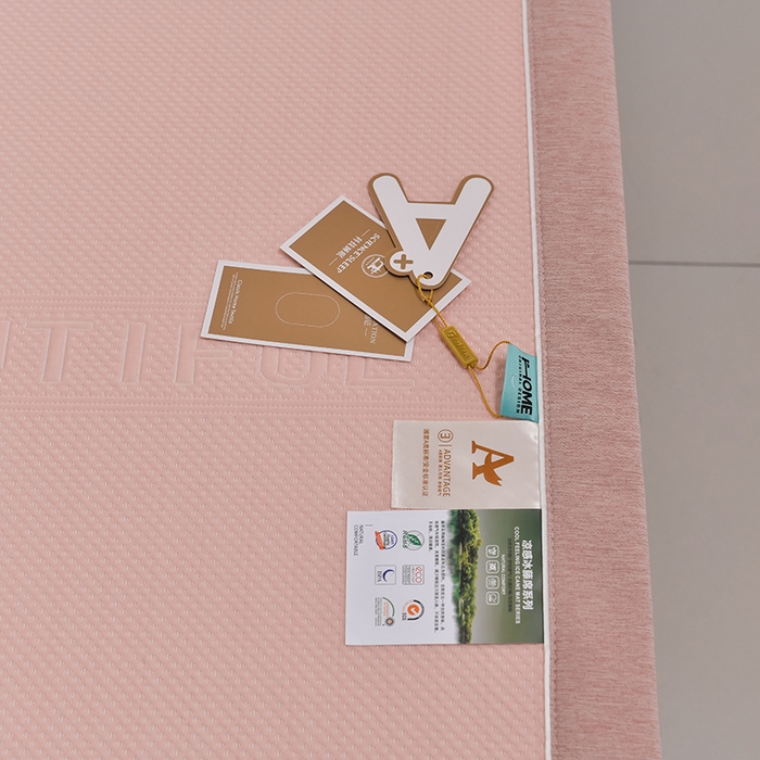 91家纺网 家纺一手货源 找家纺 小牛席业 2026新款迪恩冷感豆豆席凉席席子系列 迪恩冷感豆豆席-粉色