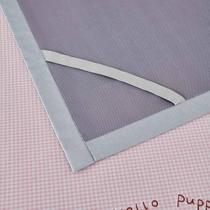 91家纺网 家纺一手货源 找家纺 小牛席业 2026新款腊肠狗绣花凉感冰丝席凉席席子 腊肠狗-粉色