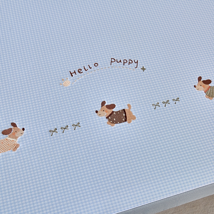 91家纺网 家纺一手货源 找家纺 小牛席业 2026新款腊肠狗绣花凉感冰丝席凉席席子 腊肠狗-蓝色