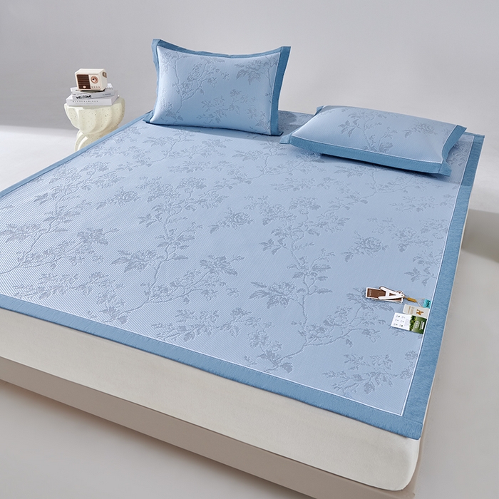 91家纺网 家纺一手货源 找家纺 （总）小牛席业 2026新款牡丹花蔓冷感豆豆席凉席席子凉席藤席冰藤席冰丝席竹席乳胶席