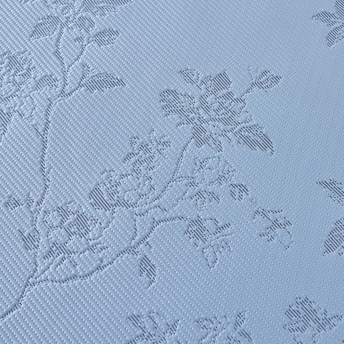 91家纺网 家纺一手货源 找家纺 小牛席业 2026新款牡丹花蔓冷感豆豆席凉席席子 牡丹花蔓-蓝色