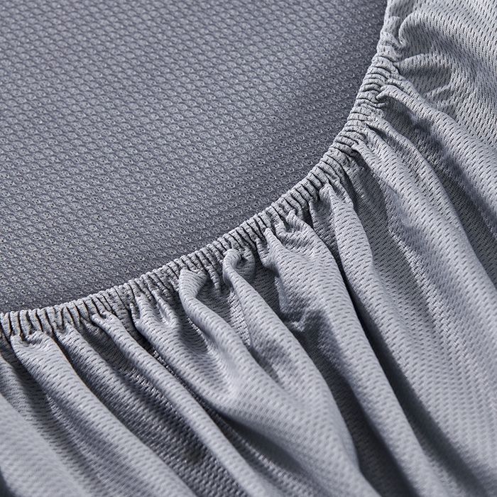 91家纺网 家纺一手货源 找家纺 小牛席业 2026新款牡丹花蔓冷感豆豆席凉席席子-床笠款 牡丹花蔓-灰色