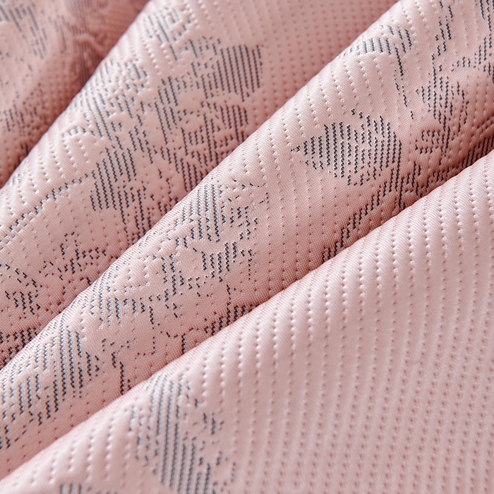 91家纺网 家纺一手货源 找家纺 小牛席业 2026新款牡丹花蔓冷感豆豆席凉席席子-床笠款 牡丹花蔓-粉色