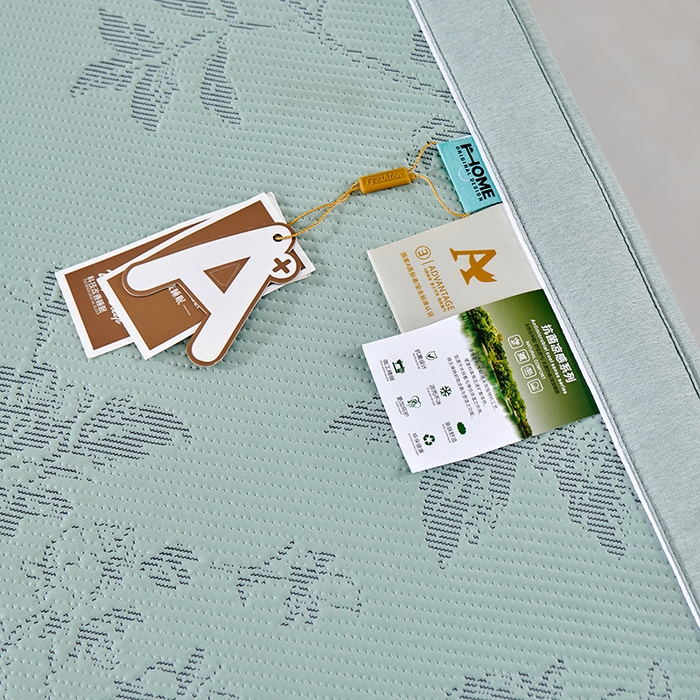 91家纺网 家纺一手货源 找家纺 小牛席业 2026新款牡丹花蔓冷感豆豆席凉席席子-床笠款 牡丹花蔓-抹茶