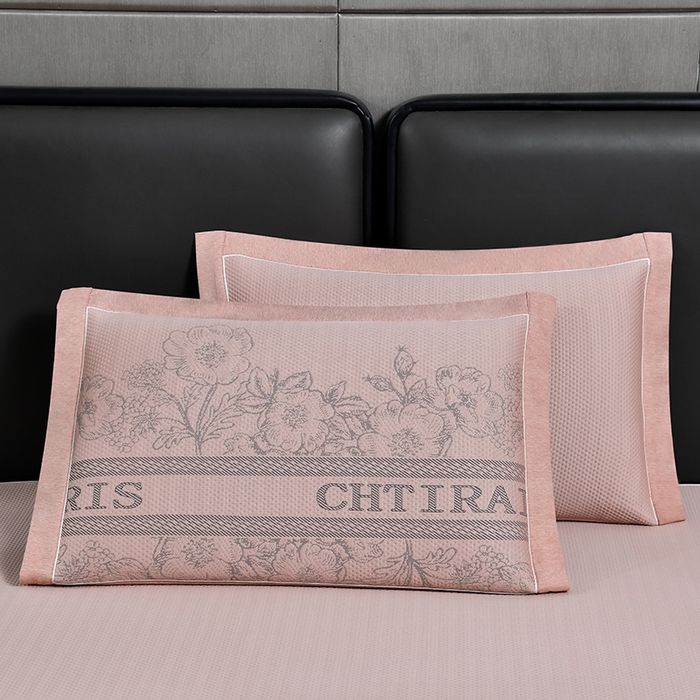 91家纺网 家纺一手货源 找家纺 小牛席业 2026新款蔷薇冷感豆豆席系列凉席席子 蔷薇-粉色