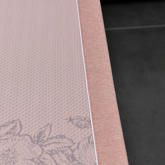 91家纺网 家纺一手货源 找家纺 小牛席业 2026新款蔷薇冷感豆豆席系列凉席席子 蔷薇-粉色