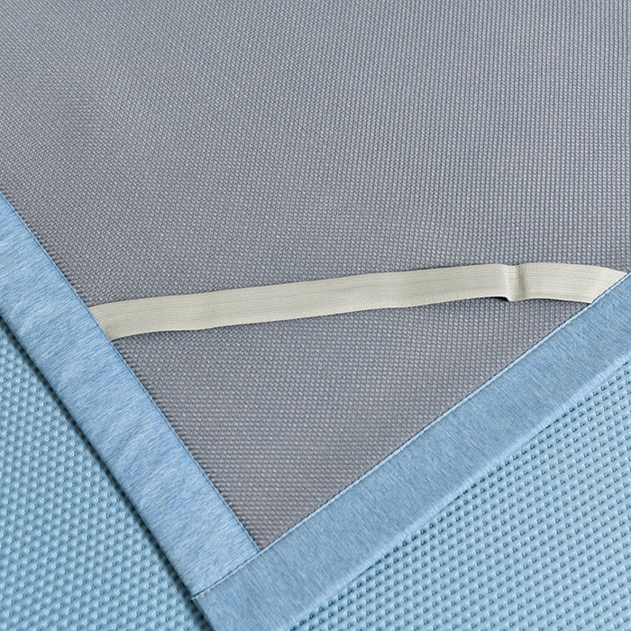 91家纺网 家纺一手货源 找家纺 小牛席业 2026新款蔷薇冷感豆豆席系列凉席席子 蔷薇-蓝色