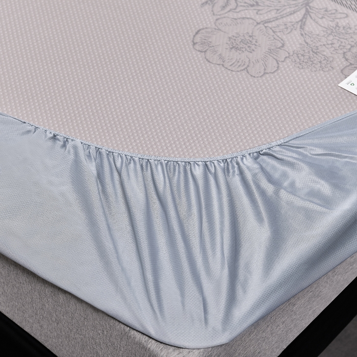 91家纺网 家纺一手货源 找家纺 小牛席业 2026新款蔷薇冷感豆豆席系列凉席席子-床笠款 蔷薇-米色