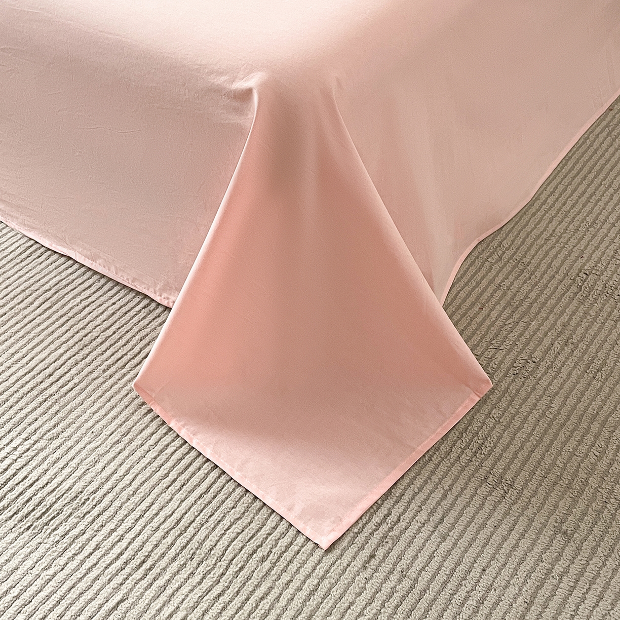 91家纺网 家纺一手货源 找家纺 绒城 2026新款棉色织提花水洗棉大豆夏被夏凉被空调被-摩卡 摩卡粉